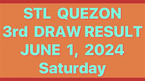 stl quezon result today 8pm|STL Result Today, June 8, 2024 .
